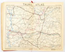 Tauril-Atlas I. Band. Automobil-Tourenkarte der Österreichisch-Ungarischen Monarchie. Bp.-Wien, Taur...