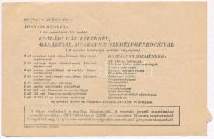 Budapest 1965. "VIT" sorsjegy 3,5Ft értékében (3x) közte 2db sorszámkövető T:III