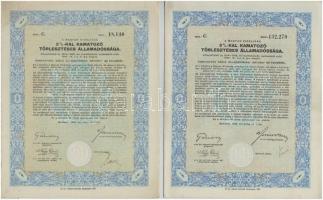 Budapest 1942. "A Magyar Királyság 3%-kal Kamatozó Törlesztéses Államadóssága" kötvénye 25...