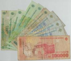 Románia 1998-2005. 1L-100.000L (11x) T:II--III
Romania 1998-2005. 1 Leu - 100.000 Lei (11x) C:VF-F