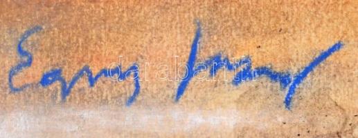 Egry jelzéssel: Dombos táj. Pasztell, papír, 30×43 cm