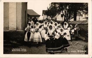 Zár, Zsgyár, Zsdjár, Zdiar (Tátra, Vysoké Tatry); keresztény ünnep, folklór / Christian festival, folklore