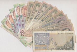 Olaszország 1975-1990. 500L-2000L (17x) T:III
Italy 1975-1990. 500 Lire - 2000 Lire (17x) C:F