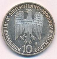 NSZK 1990F 10M Ag "I. Barbarossa Frigyes" T:1-(eredetileg PP) FRG 1990F 10 Mark Ag "F...