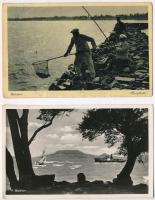 Balaton - 6 db régi képeslap / 6 pre-1945 postcards