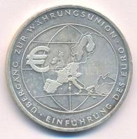 Németország 2002F 10E Ag Euro bevezetése T:1- Germany 2002F 10 Euro Ag Introduction of the Euro C:AU