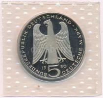 1980D 5M Cu-Ni "von der Vogelweide halálának 750. évfordulója" lezárt fóliában T:PP
1980D...