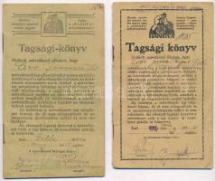 1924-1929. Hangya - Vásárlási könyv (2x) bejegyzésekkel + 1920-1924. Hangya - Tagsági-könyv (2x) bejegyzésekkel, egyik Dombóvár és Vidéke Hangya bélyegzéssel