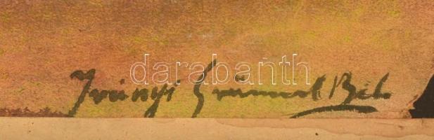 Iványi jelzéssel: Virágcsendélet. Pasztell, papír, hibás üvegezett keretben, 54×39 cm