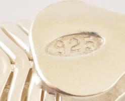 Ezüst(Ag) lapos masszív kígyó nyaklánc, jelzett, h: 46,5 cm, nettó: 23,4 g