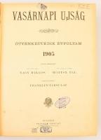 1904 Vasárnapi újság, 51. évf., teljes évfolyam, kissé kopott félvászon kötésben