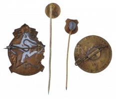 4db-os vegyes magyar jelvény és kitűző tétel, közte "MHK", "S.B.T.C.", "XXX...