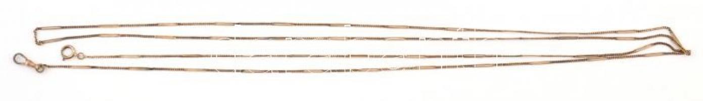 Ezüst(Ag) lornyonlánc, jelzett, h: 183 cm, nettó: 20,5 g