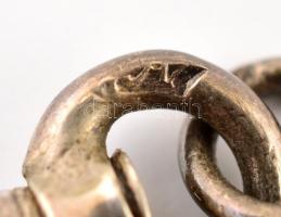 Ezüst(Ag) lornyonlánc, jelzett, h: 183 cm, nettó: 20,5 g