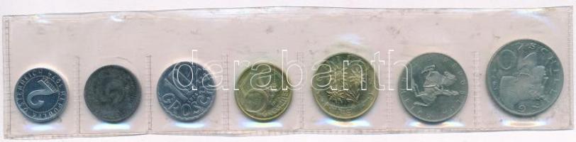 Ausztria 1974. 2gr-10Sch (7xklf) forgalmi sor lezárt fólia tokban T:PP
Austria 1974. 2 Groschen - 1...