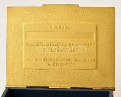 "Emlékül a szocialista haza fegyveres szolgálatáért", emlékdoboz, 12,5×10×3,5 cm