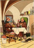 Monks drinking beer / French beer humour s: Harry Eliott