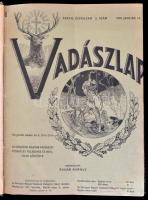 1916, 1919, 1920 A Vadászlap évfolyamainak számai könyvbe kötve