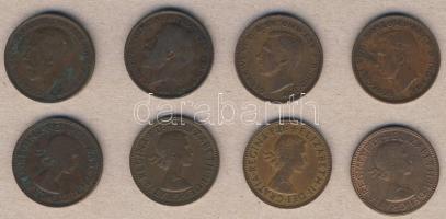 Nagy-Britannia 1918-1965. 1/2P (8x) klf évszámokkal T:2,2/3,3,3/4