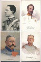 4 db RÉGI politikus és katonai motívumlap / 4 pre-1945 politicians and military leaders motive postcards: Hindenburg, Erzherzog Eugen, Conrad von Hötzendorf
