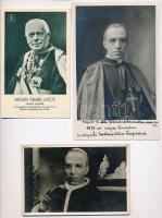 6 db RÉGI és MODERN vallási motívumlap, egyházi vezetők / 6 pre-1945 and modern religious motive pos...