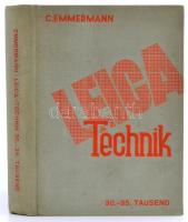Emmermann, Curt: Leica-Technik. Halle (Saale), 1938. Wilhelm Knapp Verlag, Egészvászon kötésben