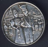 Belgium DN "Nemzetközi Vásár - Brüsszel" Ag (12g) emlékérem kitűzőként, tű hiányzik T:2