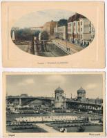 Szeged - 4 db régi képeslap / 4 pre-1945 postcards