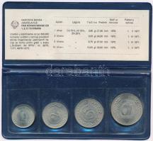 Jugoszlávia 1970-1976. 1D-10D (4xklf) FAO eredeti tokban T:1 Yugoslavia 1970-1976. 1 Dinar - 10 Dinara (4xdiff) FAO in original case C:UNC