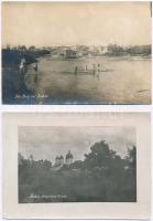 Sokal, Bug river and Ukrainian church - 2 pre-1945 photos