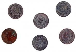 1893KB-1899KB 2f Br (6xklf) T:2-,3 patina
Adamo K2