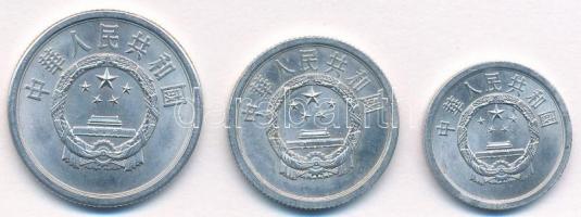Kína 1976. 5f Al + 1977. 2f Al + 1979. 1f Al T:1-
China 1976. 5 Fen Al + 1977. 2 Fen Al + 1979. 1 F...