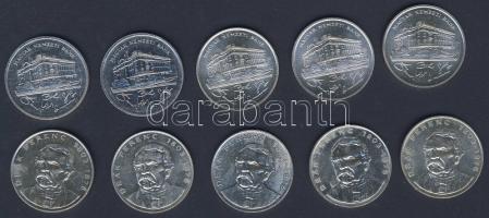 1992-94. 200Ft Ag "MNB" (5x), "Deák" (5x) T:BU,2