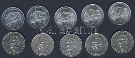1992-94. 200Ft Ag "MNB" (5x), "Deák" (5x) T:BU,2