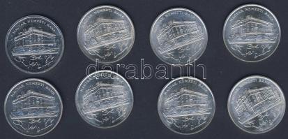 1992-93. 200Ft Ag "MNB" (8x) T:BU,2