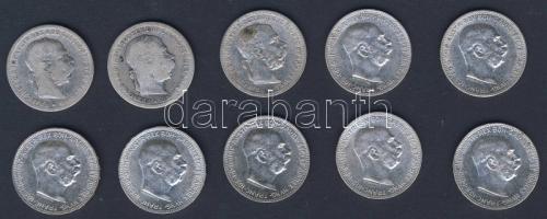 Ausztria 1893-1916. 1K Ag (10x) T:1/2,2,3,3/4