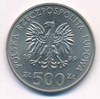 Lengyelország 1989MW 500Zl Cu-Ni "A II. Világháború kezdetének 50. évfordulója" T:1- Poland 1989MW 500 Zlotych Cu-Ni "50th Anniversary - Beginning of WWII" C:AU Krause Y#185
