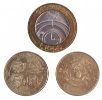 Vegyes: Olaszország 1993-1994. 200L (2xklf) emlékkiadások + San Marino 1998R 1000L T:1-
Mix: Italy ...