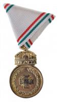 2015. HOHE 1990-2015 / A Hazáért nem hivatalos aranyozott fém kitüntetés mellszalagon T:2