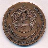 1993. "Bozó Gyula 80 éves" Br emlékérem (42,5mm) T:1-