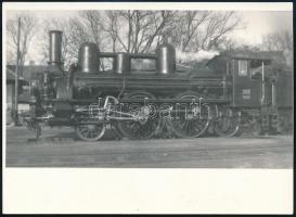 Régi mozdonyok, 3 db modern előhívás, 12×17 cm