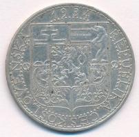 Csehszlovákia 1934. 20K Ag "Ipar, mezőgazdaság, üzlet" T:1-,2 
Czechoslovakia 1934. 20 Ko...