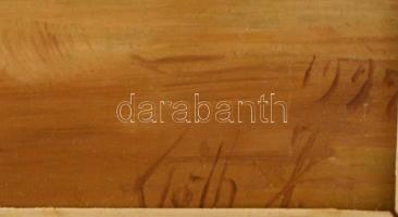 Tóth János (?-): Bodrog part tavasszal. Olaj, farost, jelzett, kertben, 20×30 cm