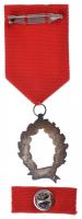 1992- "Tűzoltósági Szolgálati Jel 20 év után" jelzett Ag kitüntetés mellszalagon, szalagsá...
