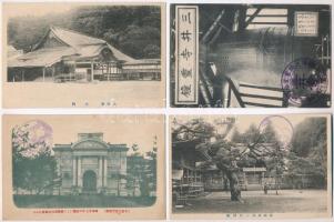 10 db RÉGI japán városképes lap / 10 pre-1945 Japanese town-view postcards