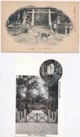 10 db RÉGI japán városképes lap / 10 pre-1945 Japanese town-view postcards