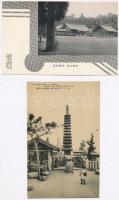 10 db RÉGI japán városképes lap / 10 pre-1945 Japanese town-view postcards