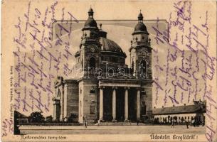 1902 Cegléd, Református templom. Sárik Gyula kiadása (EK)