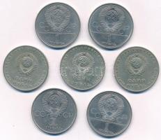 Szovjetunió 1967-1981. 1R (7x) T:2,2- Soviet Union 1967-1981. 1 Ruble (7x) C:XF,VF
