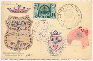 Tusnád, Vila Anisia. Foto Adler Oscar / nyaraló. Hátoldalon pecsétek + "Emlék Csíkországból&quo...